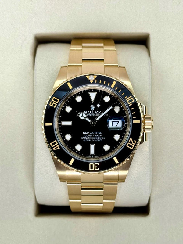 Rolex Submariner 41mm Yellow Gold Black Dial