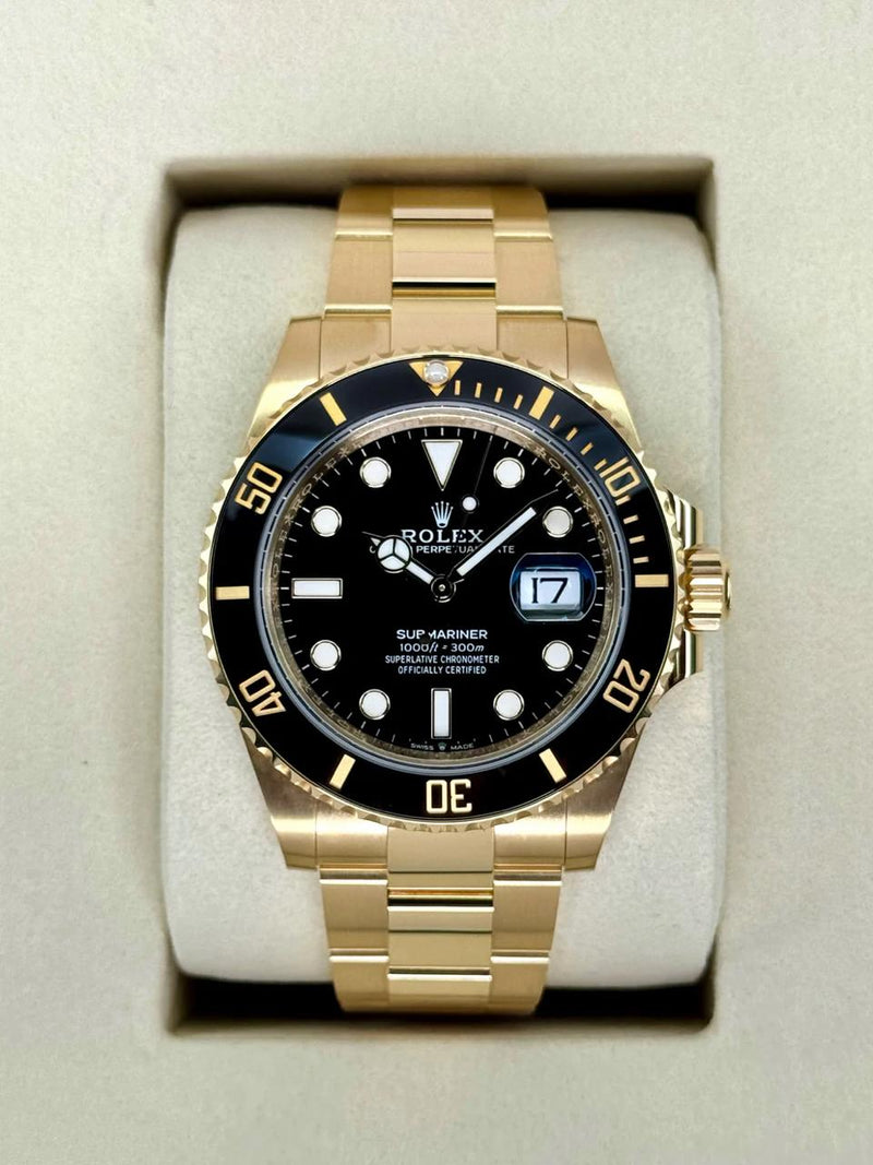 Rolex Submariner 41mm Yellow Gold Black Dial