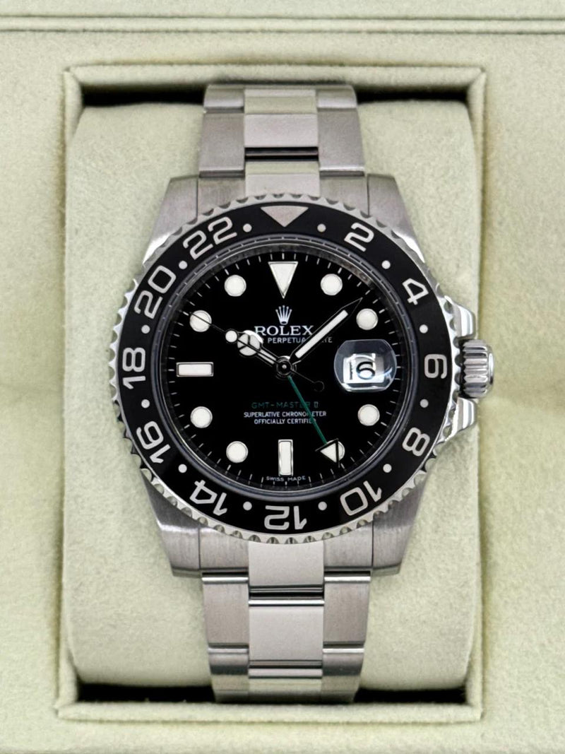 Rolex GMT-Master ll 40mm 116710LN Stainless Steel Black Dial